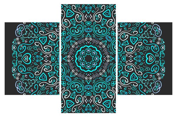 Slika ornamentalne apstrakcije (90x60 cm)