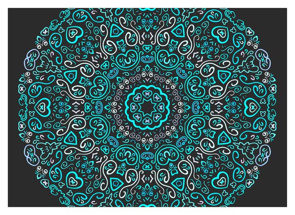 Slika ornamentalne apstrakcije (70x50 cm)