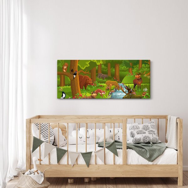 Dječja slika sa životinjama (120x50 cm)