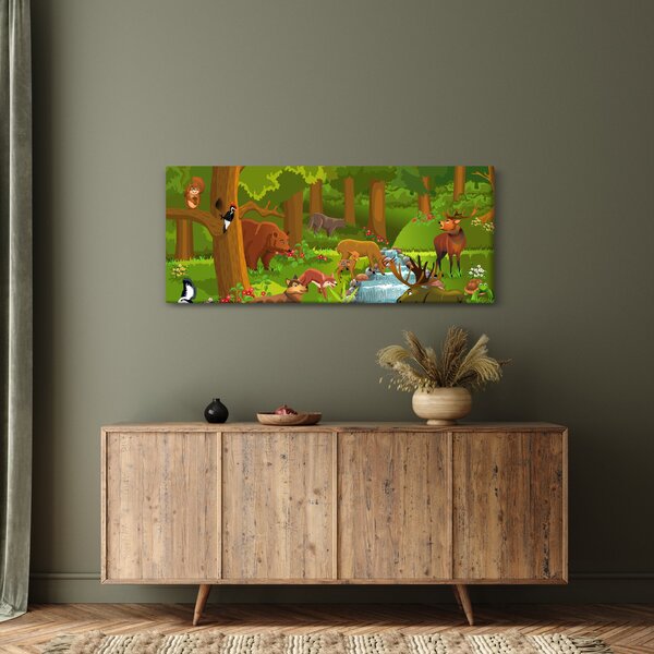 Dječja slika sa životinjama (120x50 cm)