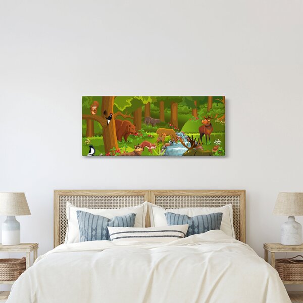 Dječja slika sa životinjama (120x50 cm)