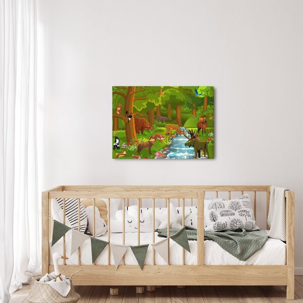 Dječja slika sa životinjama (70x50 cm)