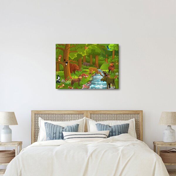 Dječja slika sa životinjama (70x50 cm)