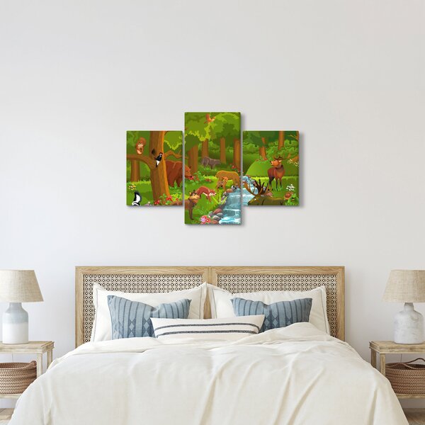 Dječja slika sa životinjama (90x60 cm)