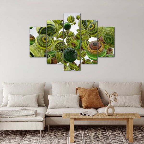 Slika prugastih kugli (150x105 cm)