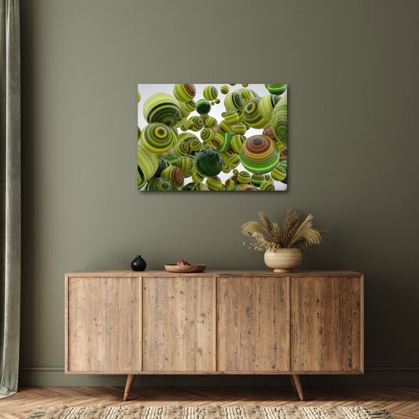 Slika prugastih kugli (70x50 cm)