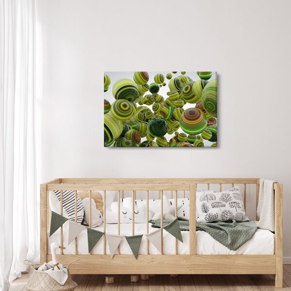 Slika prugastih kugli (90x60 cm)