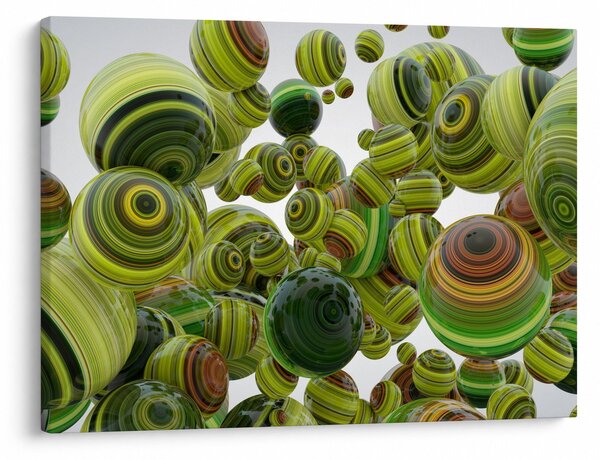 Slika prugastih kugli (70x50 cm)