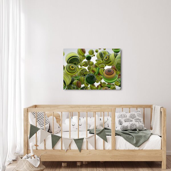 Slika prugastih kugli (70x50 cm)