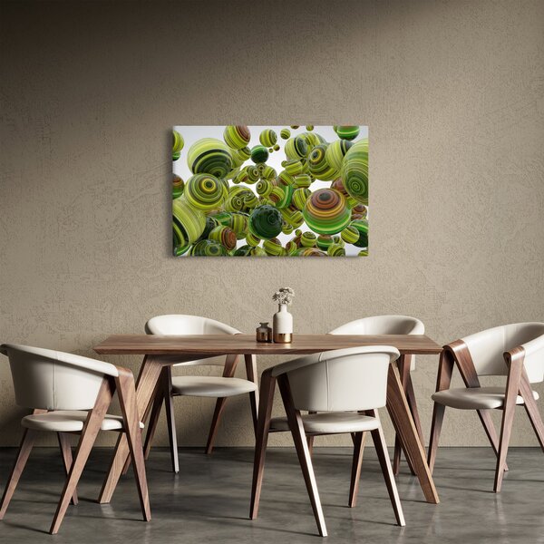 Slika prugastih kugli (90x60 cm)