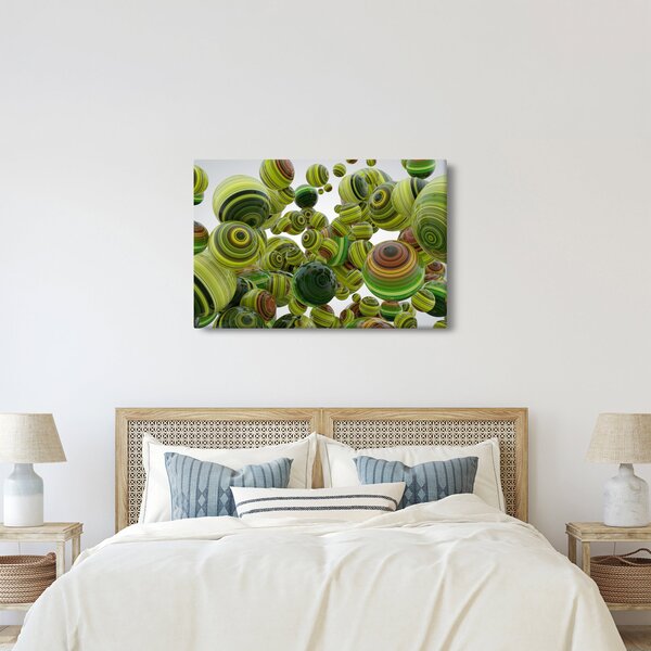 Slika prugastih kugli (90x60 cm)