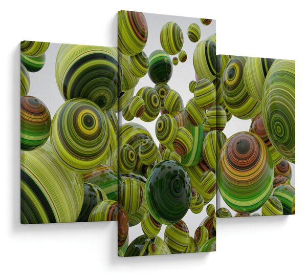 Slika prugastih kugli (90x60 cm)