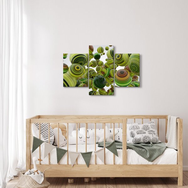Slika prugastih kugli (90x60 cm)