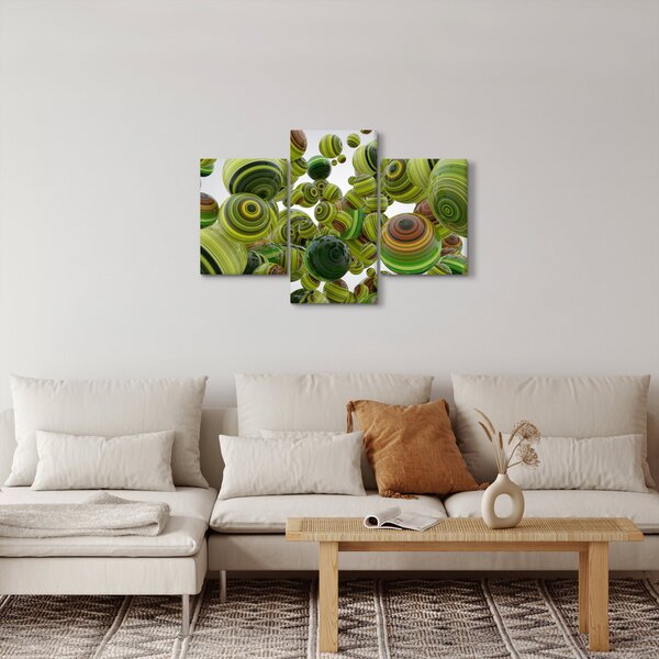 Slika prugastih kugli (90x60 cm)