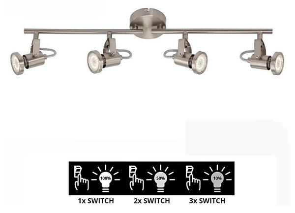 Briloner 2712-042 - LED Prigušiva reflektorska svjetiljka SEMPLICE 4xGU10/5W/230V