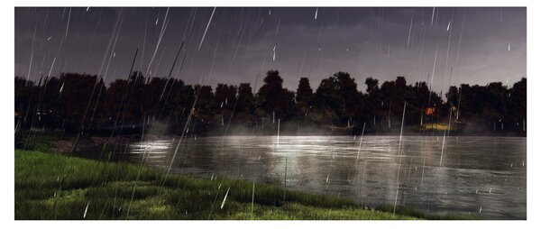 Slika - Kišna večer (120x50 cm)