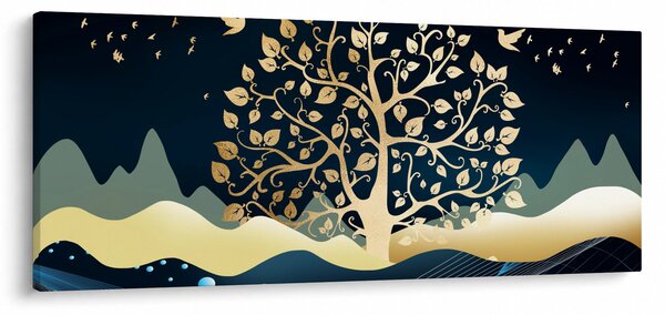 Slika zlatnog stabla (120x50 cm)