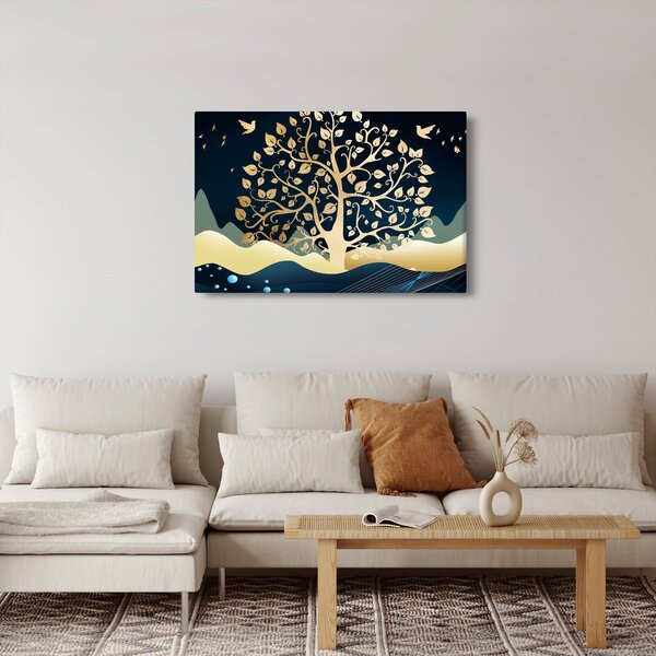 Slika zlatnog stabla (90x60 cm)