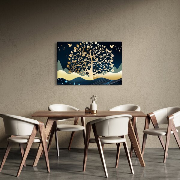 Slika zlatnog stabla (90x60 cm)