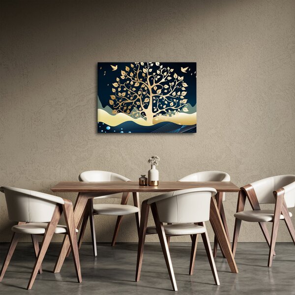 Slika zlatnog stabla (70x50 cm)