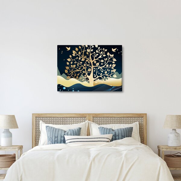 Slika zlatnog stabla (70x50 cm)