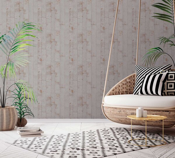 Tapeta Essentials Metallic Wood 3 boje