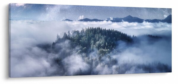 Slika šume u magli (120x50 cm)