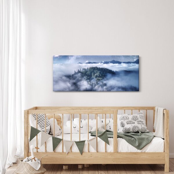 Slika šume u magli (120x50 cm)