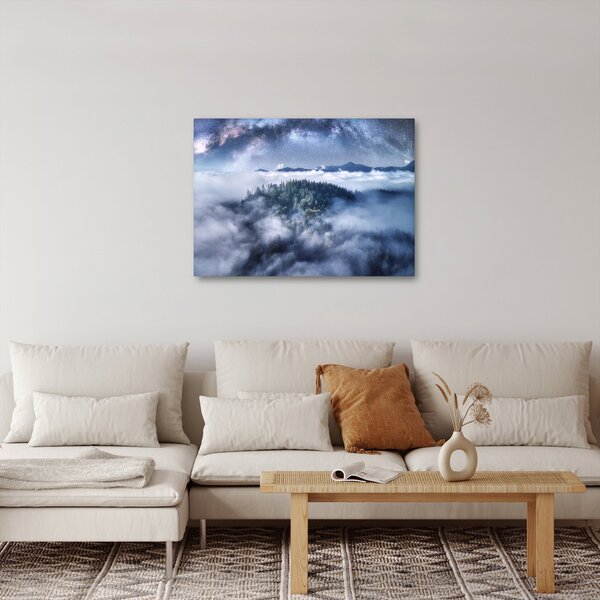 Slika šume u magli (70x50 cm)