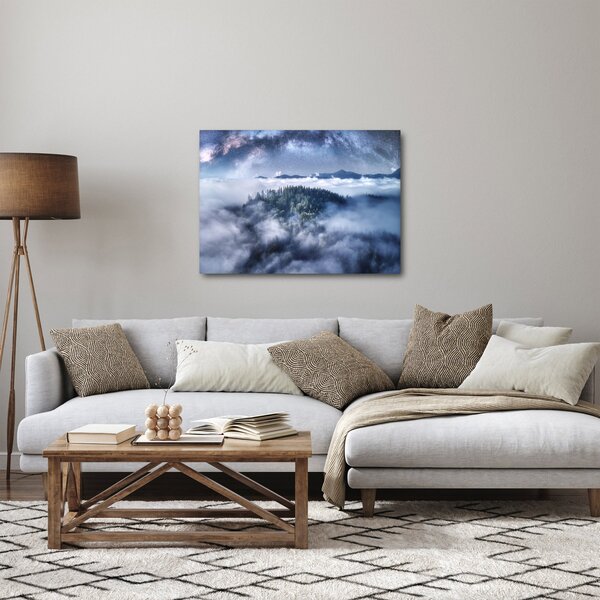 Slika šume u magli (70x50 cm)