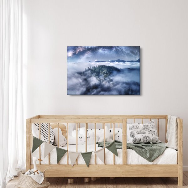 Slika šume u magli (90x60 cm)