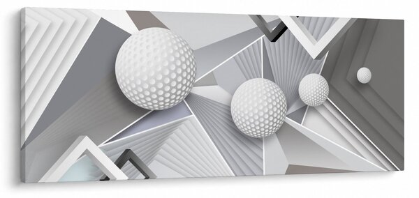 Geometrijska apstraktna slika (120x50 cm)