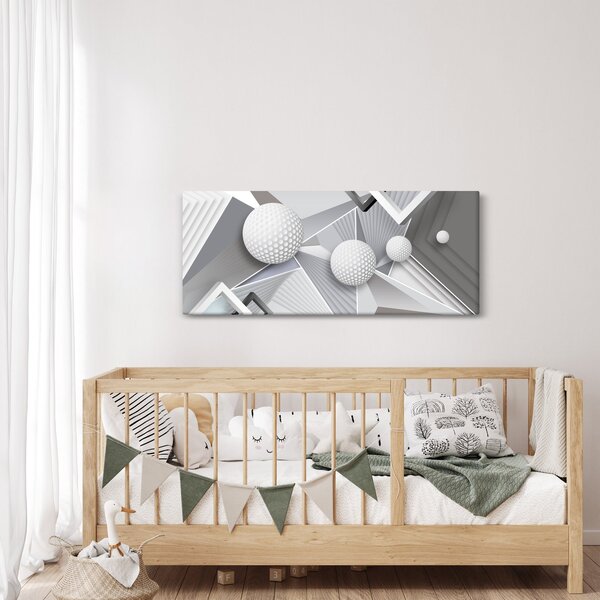Geometrijska apstraktna slika (120x50 cm)