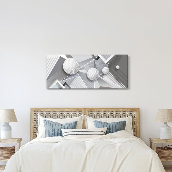 Geometrijska apstraktna slika (120x50 cm)