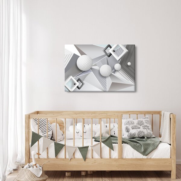 Geometrijska apstraktna slika (90x60 cm)