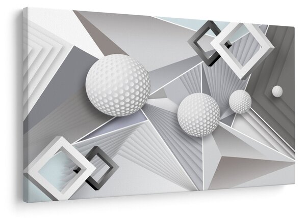 Geometrijska apstraktna slika (90x60 cm)