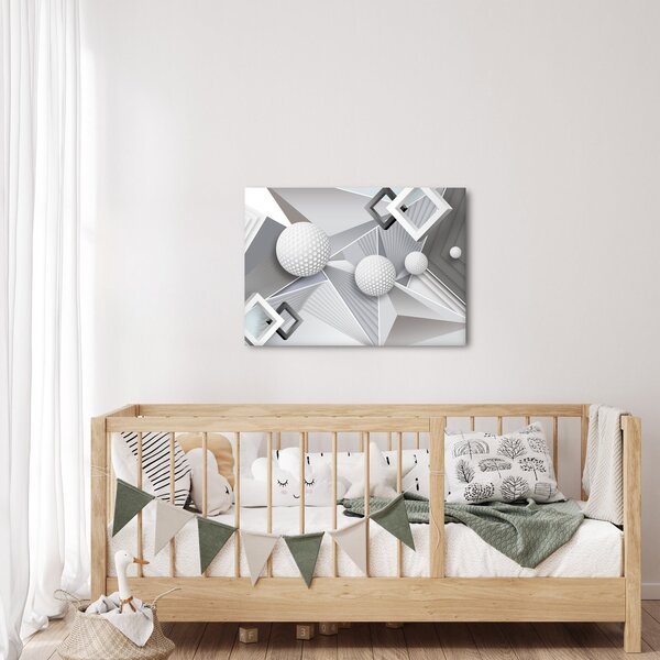 Geometrijska apstraktna slika (70x50 cm)