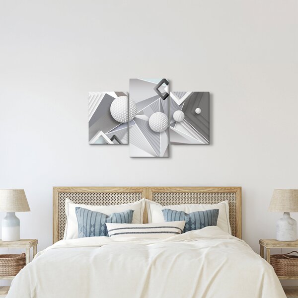 Geometrijska apstraktna slika (90x60 cm)