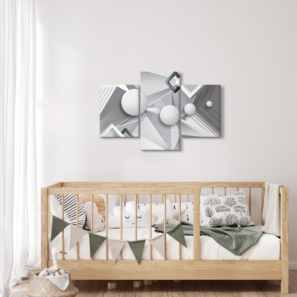Geometrijska apstraktna slika (90x60 cm)
