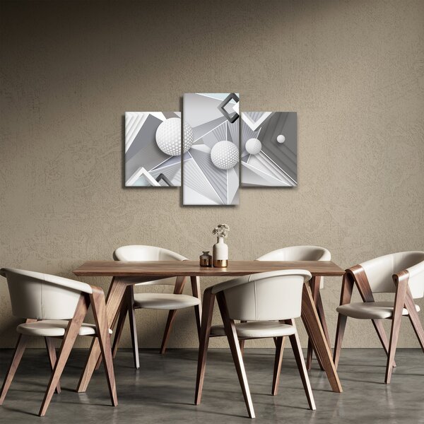Geometrijska apstraktna slika (90x60 cm)