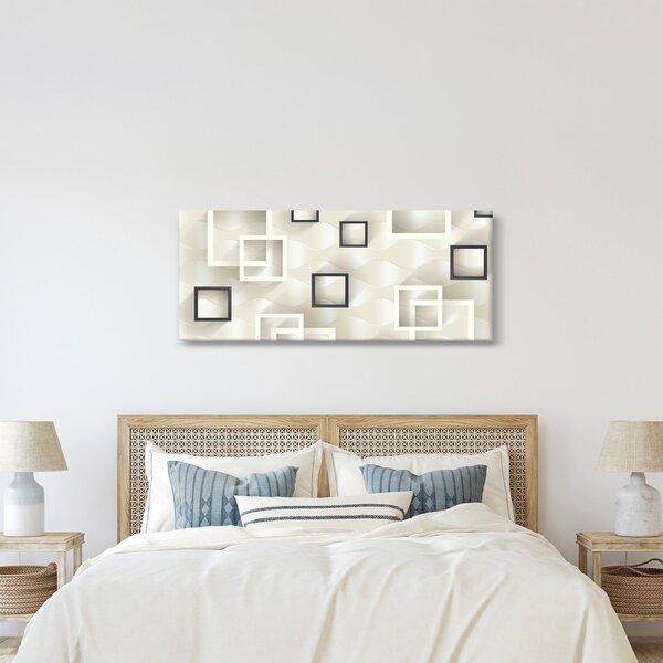 Geometrijska apstraktna slika (120x50 cm)