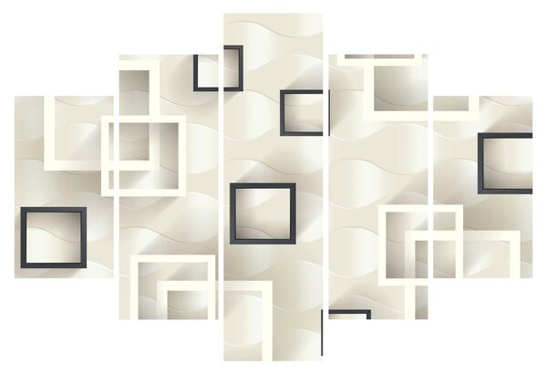 Geometrijska apstraktna slika (150x105 cm)