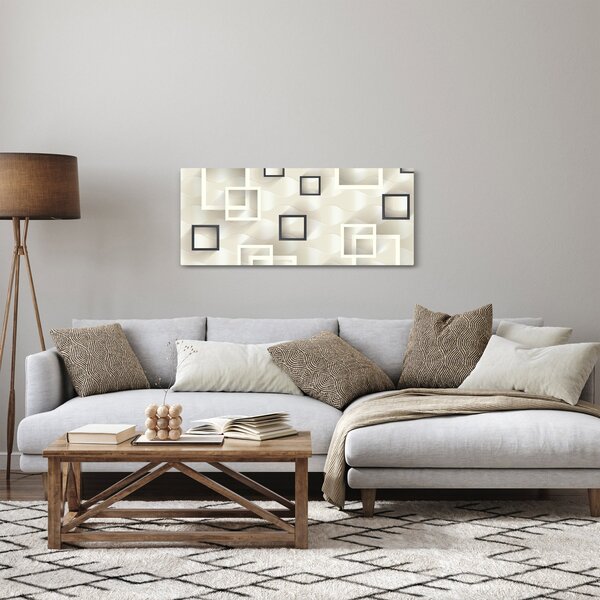 Geometrijska apstraktna slika (120x50 cm)