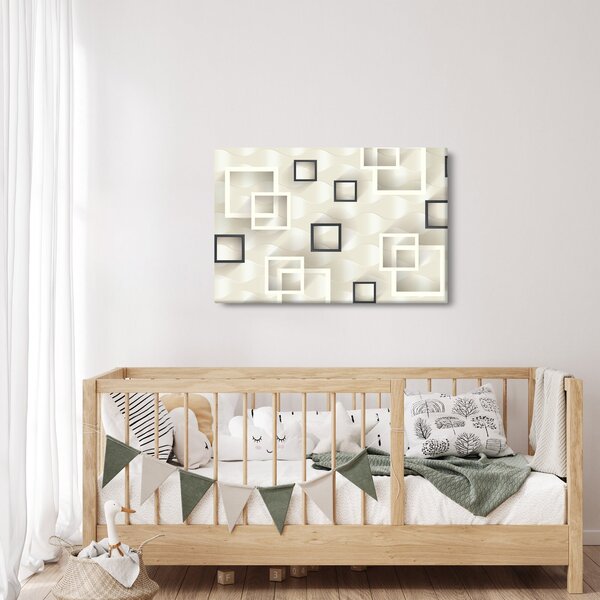 Geometrijska apstraktna slika (90x60 cm)