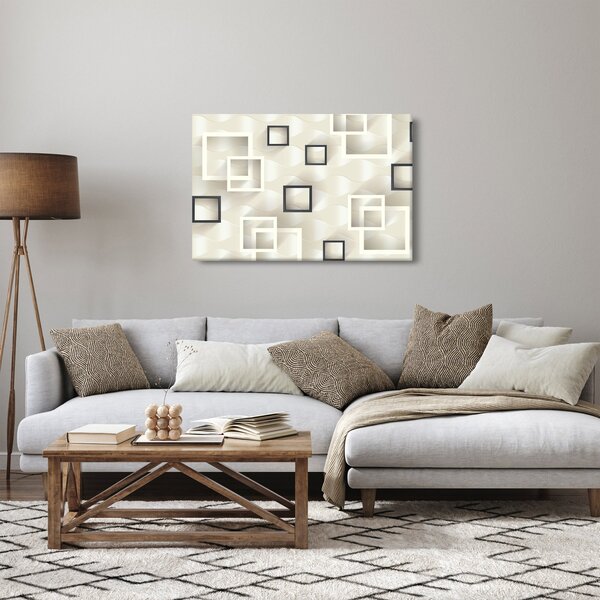 Geometrijska apstraktna slika (90x60 cm)