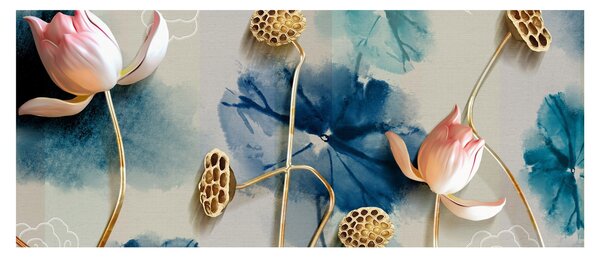 Slika s cvijećem (120x50 cm)