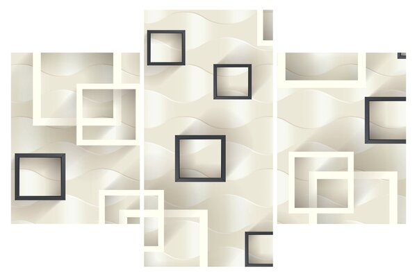 Geometrijska apstraktna slika (90x60 cm)