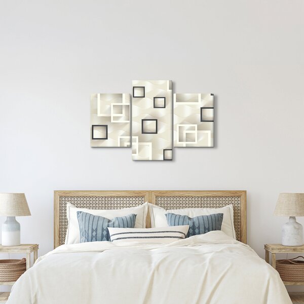 Geometrijska apstraktna slika (90x60 cm)