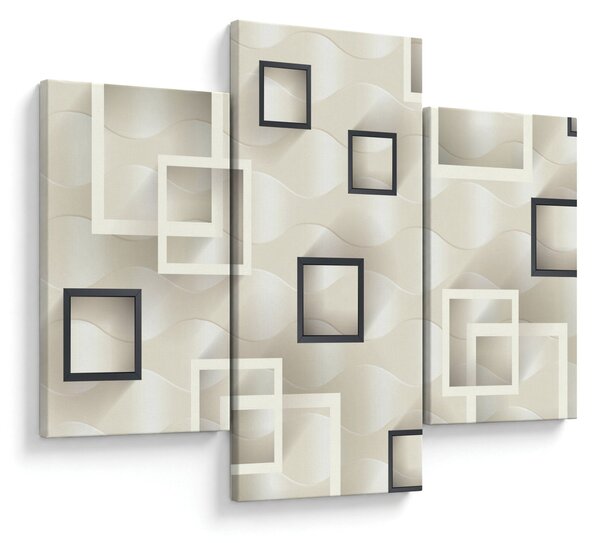 Geometrijska apstraktna slika (90x60 cm)