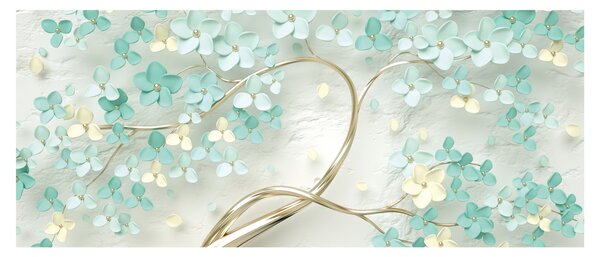 Slika - Zlatno cvijetno stablo (120x50 cm)
